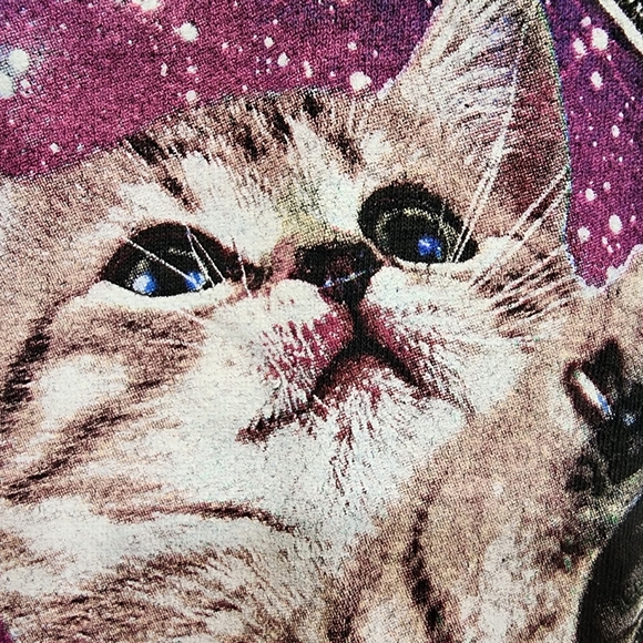 Spencer's cat making it rain with 100 dollar bills graphic tee men's size large - Picture 7 of 9